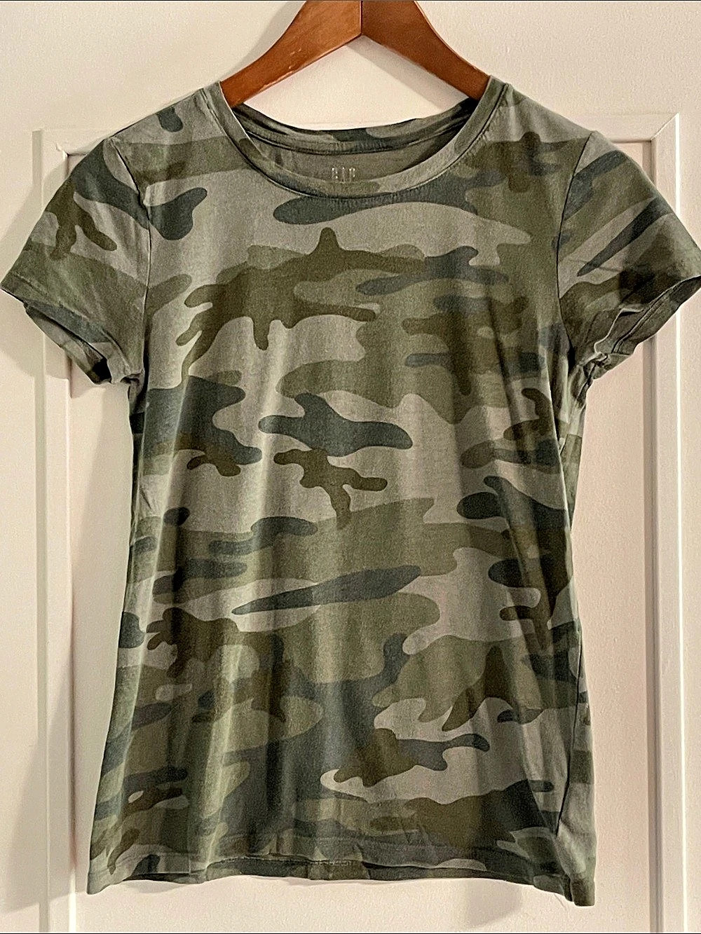 Gap Favorite Crew Neck T-Shirt Camo XS